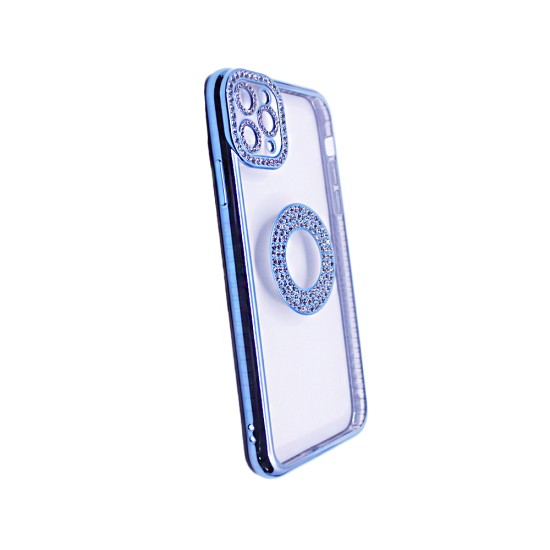 Soft Silicone Case with Diamond Design for Apple iPhone 11 Pro Max Blue